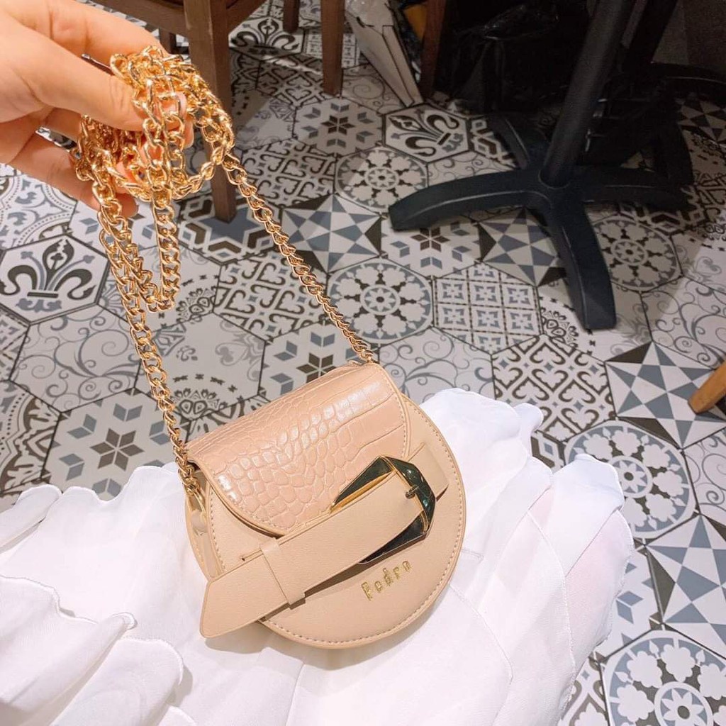 Túi tròn mini phối nịt túi tròn bán nguyệt thời trang hàng đẹp mẫu mới nhất TRONPRO01 + ảnh thật HOT