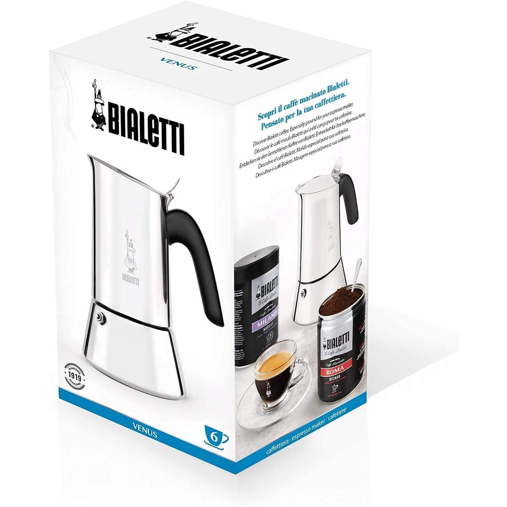 Ấm Pha Cà Phê BIALETTI  Venus 4,6 Cups - Chính hãng Bialetti