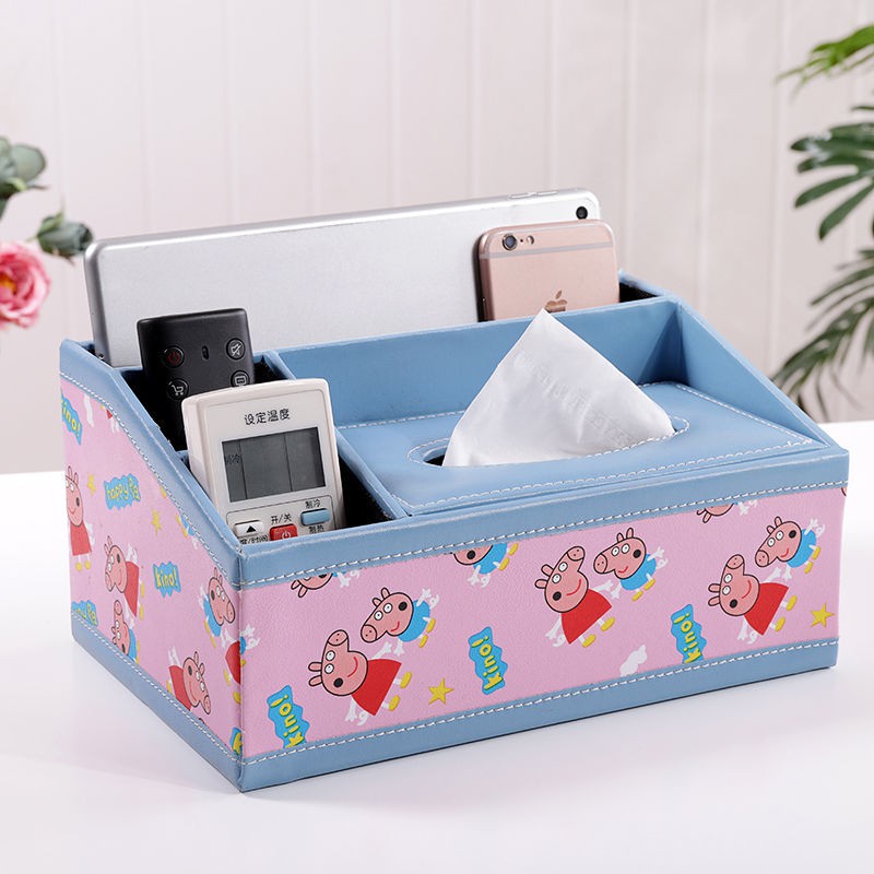 Storage box, tissue box, simple leather box, easy to store