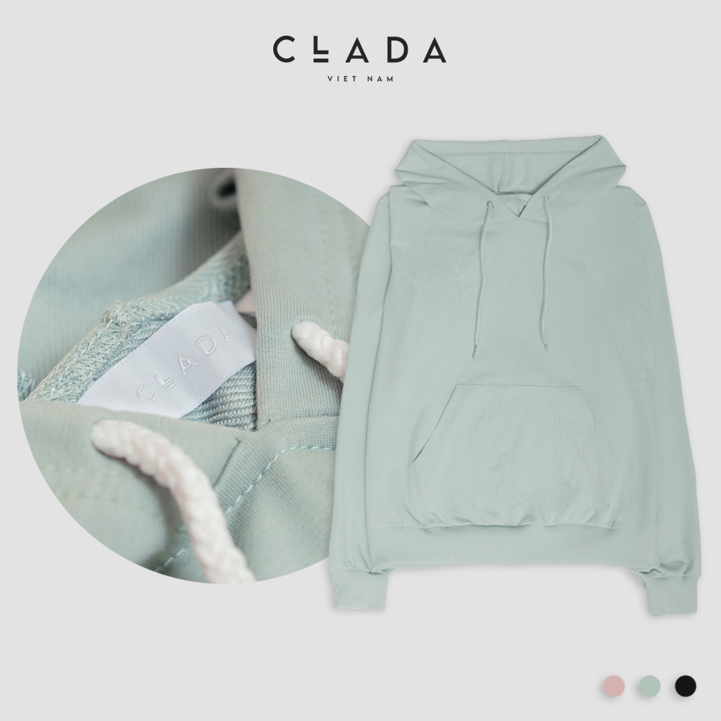 Áo hoodie nỉ có mũ và túi dáng suông cho nữ | BigBuy360 - bigbuy360.vn