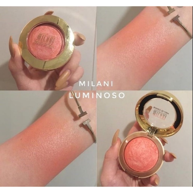 (MẪU MỚI NHƯ ẢNH CUỐI) PHẤN MÁ MILANI BAKED BLUSH màu 05 Luminoso