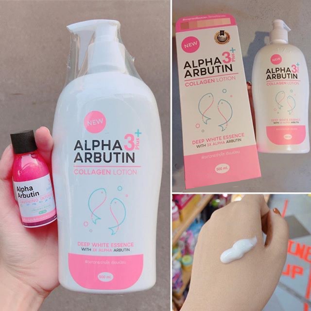 Lotion dưỡng trắng Alpha Arbutin Collagen 3Plus – bí quyết của hotgirl Thái