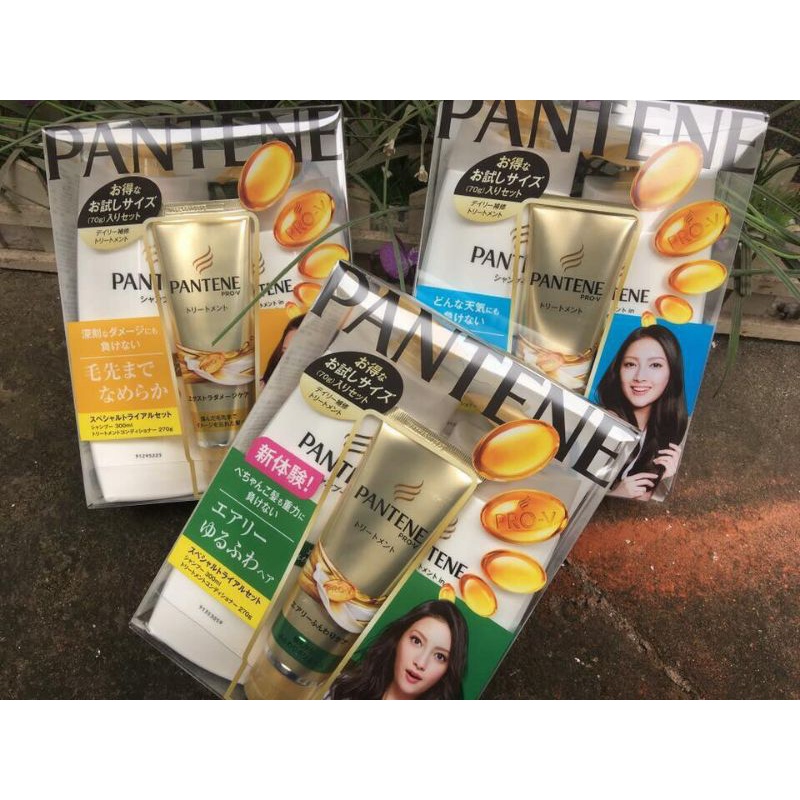 Dầu gội + xả Pantene set 3 Nhật bản mẫu mới