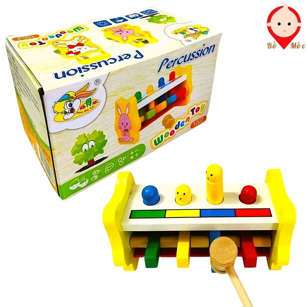 Đồ Chơi Đập Chuột Con Thỏ Vui Nhộn Bằng Gỗ Cho Bé Phát Triển Tư Duy Thông Minh - Shop Bố Mốc