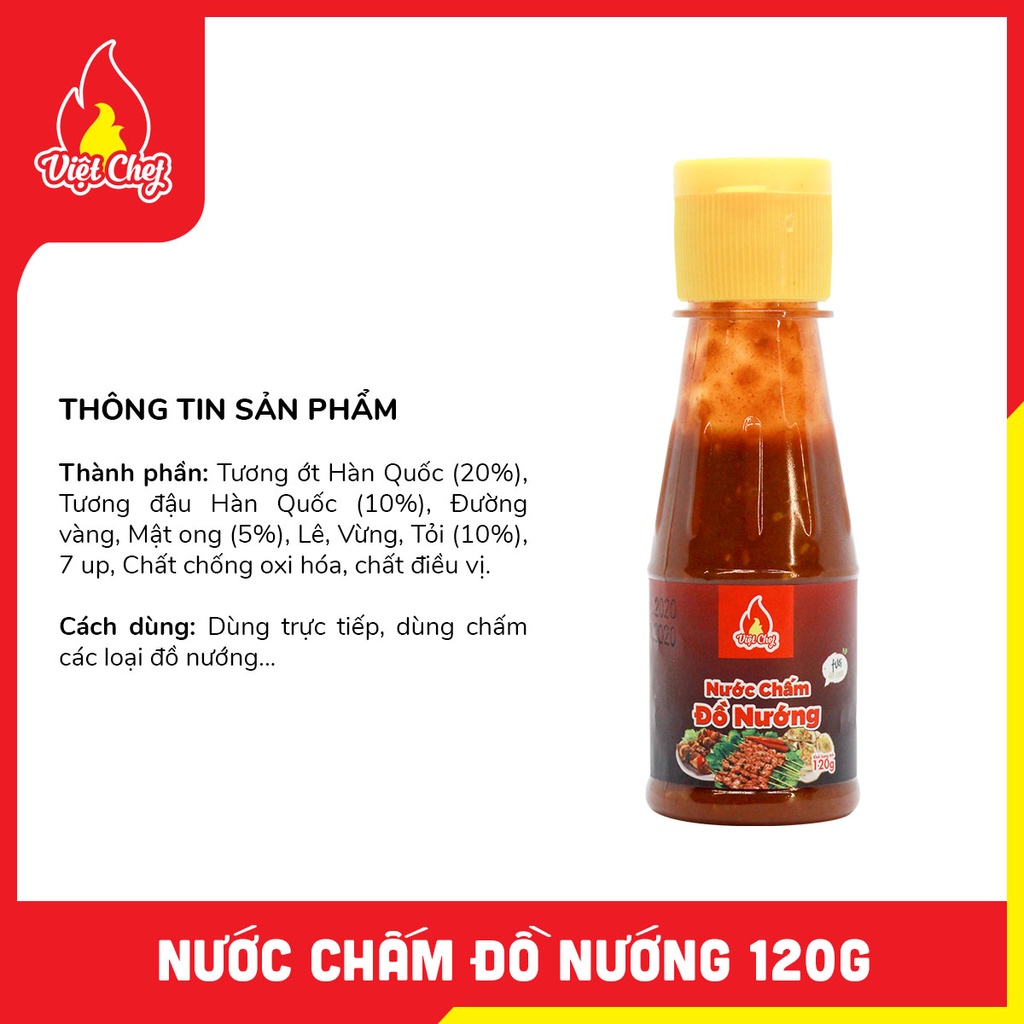 NƯỚC CHẤM ĐỒ NƯỚNG 120G - Nước chấm ngon cho mọi đồ nướng | BigBuy360 - bigbuy360.vn