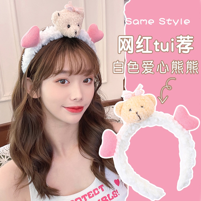 Băng đô lông vải nhung mềm mại hình hoạt hình dễ thương cho nữ