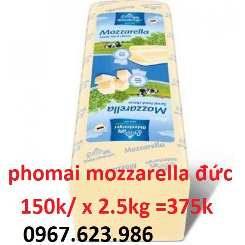 phomai MOZZARELLA Đức OLDENBURGER 2.5kg