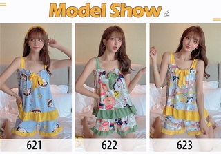 Bộ Đồ Ngủ Vải Lụa Gợi Cảm Cho Nữ