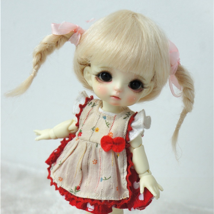 【Tóc giả búp bê】3-9inch  BJD Gốm sứ OB11 Doll Wig Horse Hair Mao "Knock Dễ thương" Đuôi Spa (JD540) Mới