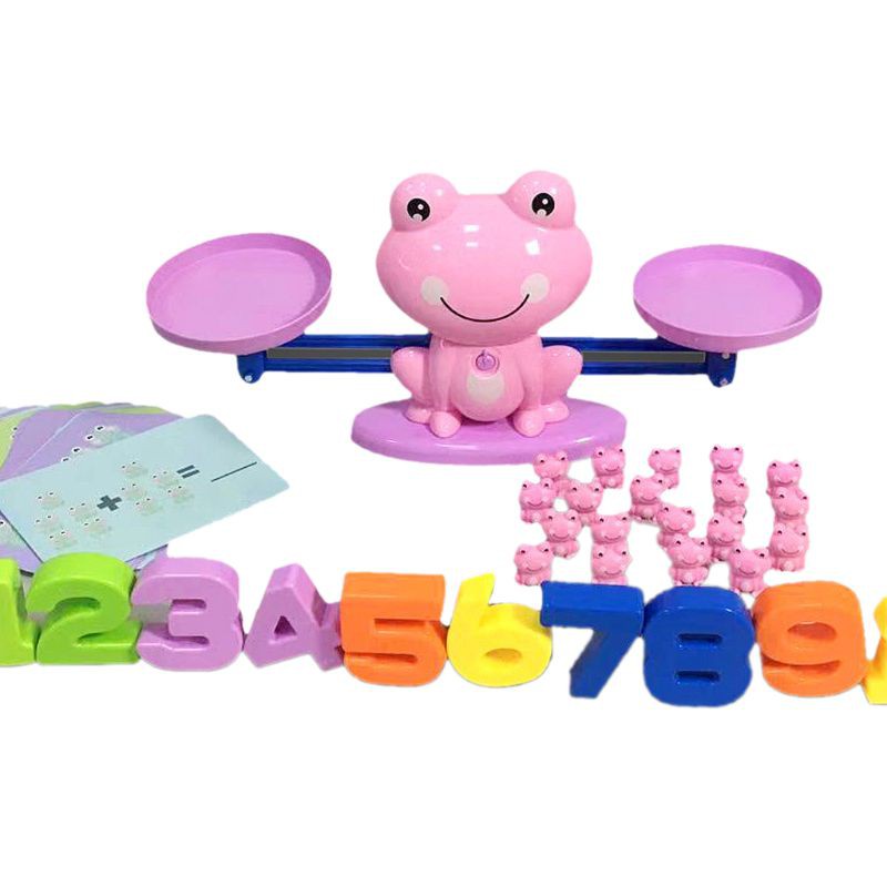 WMMB Cool Math Game, Frog Balance Counting Toys for Boys &amp; Girls Educational Number Toy Fun Children's Gift STEM Learning Age 3+