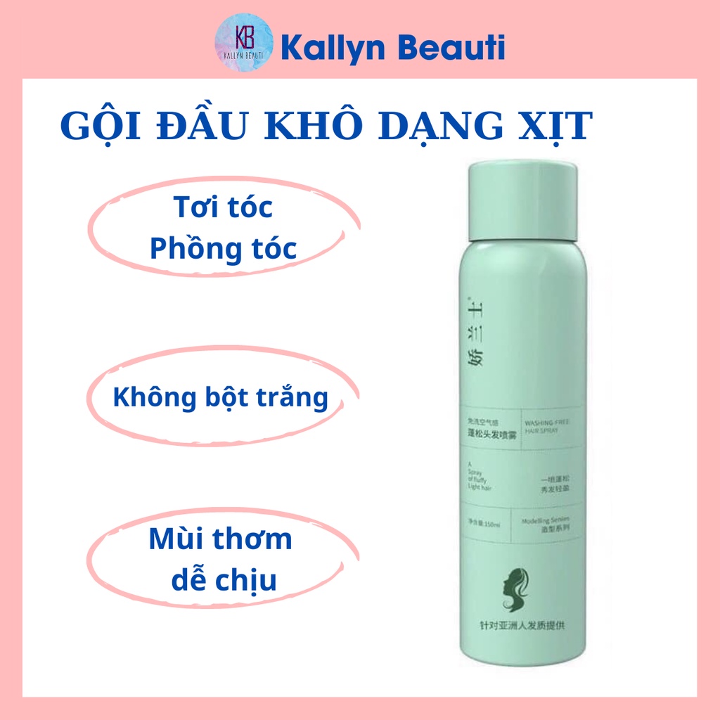 Gội Đầu Khô Dạng Xịt Dầu Gội Đầu Khô Nội Địa Trung