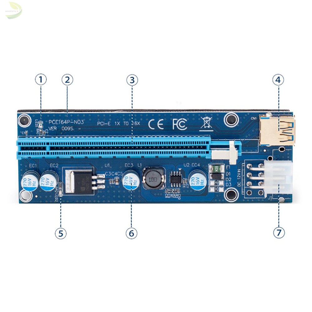 Card Đồ Họa Pci-E 009s 16x Mở Rộng Usb 3.0 Thẻ