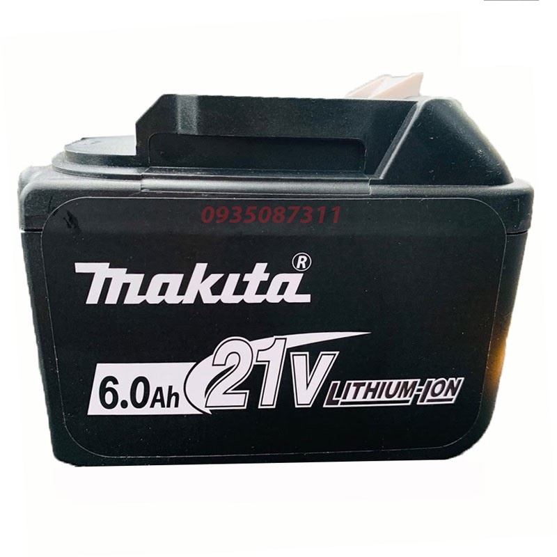 Pin Máy Khoan 21V 6000mah,Loại 15 Cell Pin,Xả 30A,Chân Makita,Bảo Hành 3 Thángg ..