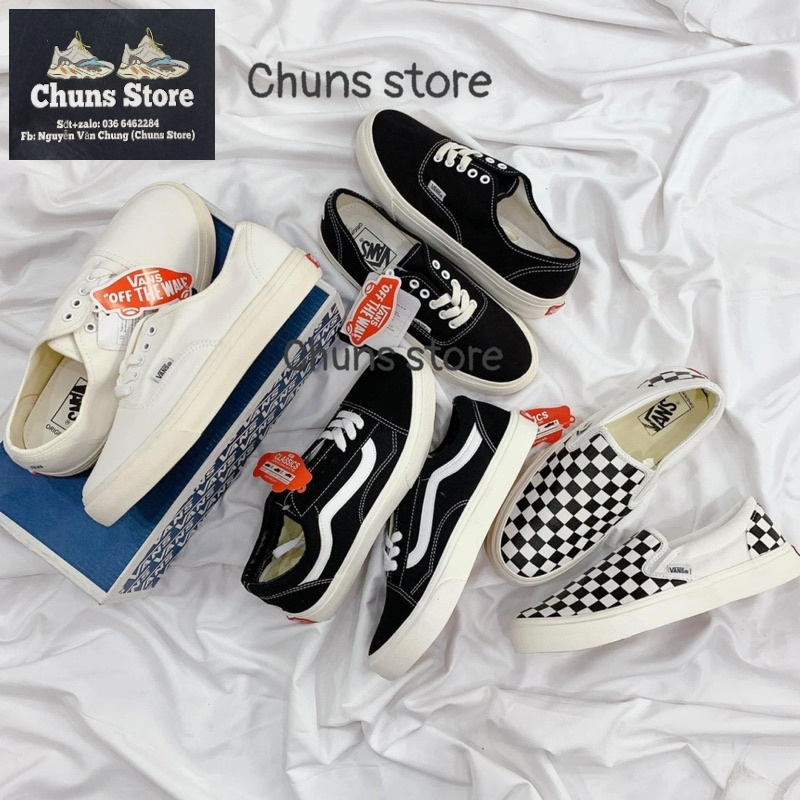 giày Vans classic,vans vault,vans caro cao cấp