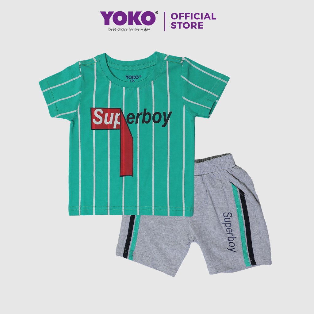 Bộ Quần Áo Thun Tay Ngắn Bé Trai (6-9 Tuổi) YOKO KID’S FASHION 21039T