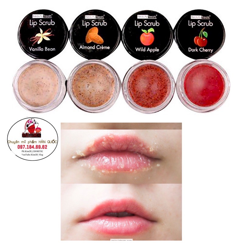 Tẩy tế bào chết môi Beauty Treats Lip Scrub