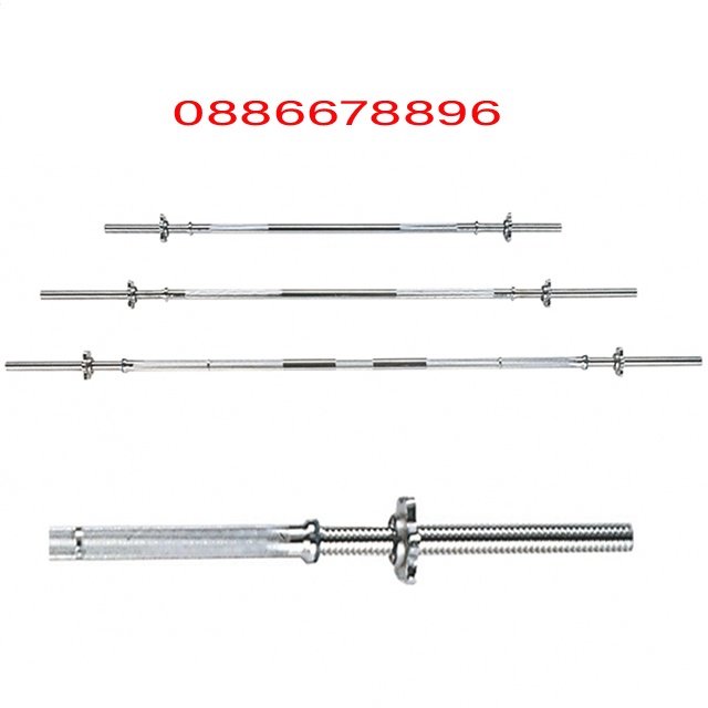 Đòn tạ chữ Z thép đặc mạ inox, bền, chắc chắn, được sử dụng cho các bà