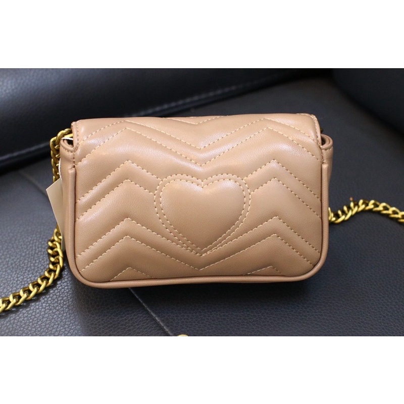 Túi xách G.C sz 18 đeo chéo dây xích mạ vàng dành cho nữ T295