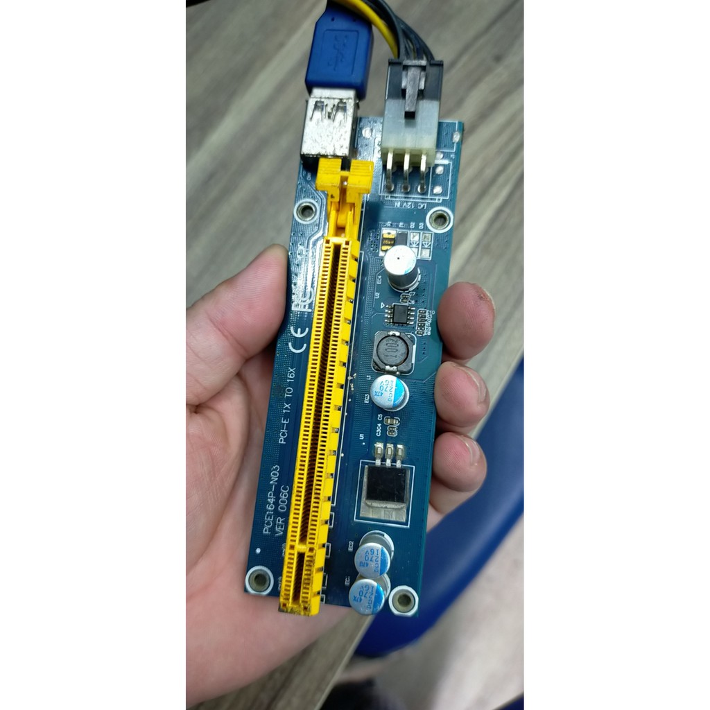 10 Bộ Dây Riser PCI EXPRESS xanh đen hàng chuẩn