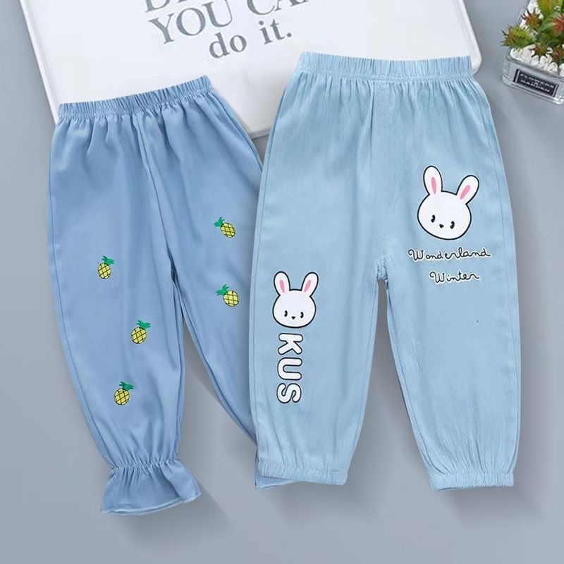 Quần Legging Mỏng Dáng Rộng Chống Muỗi Phong Cách Mới Cho Bé Gái