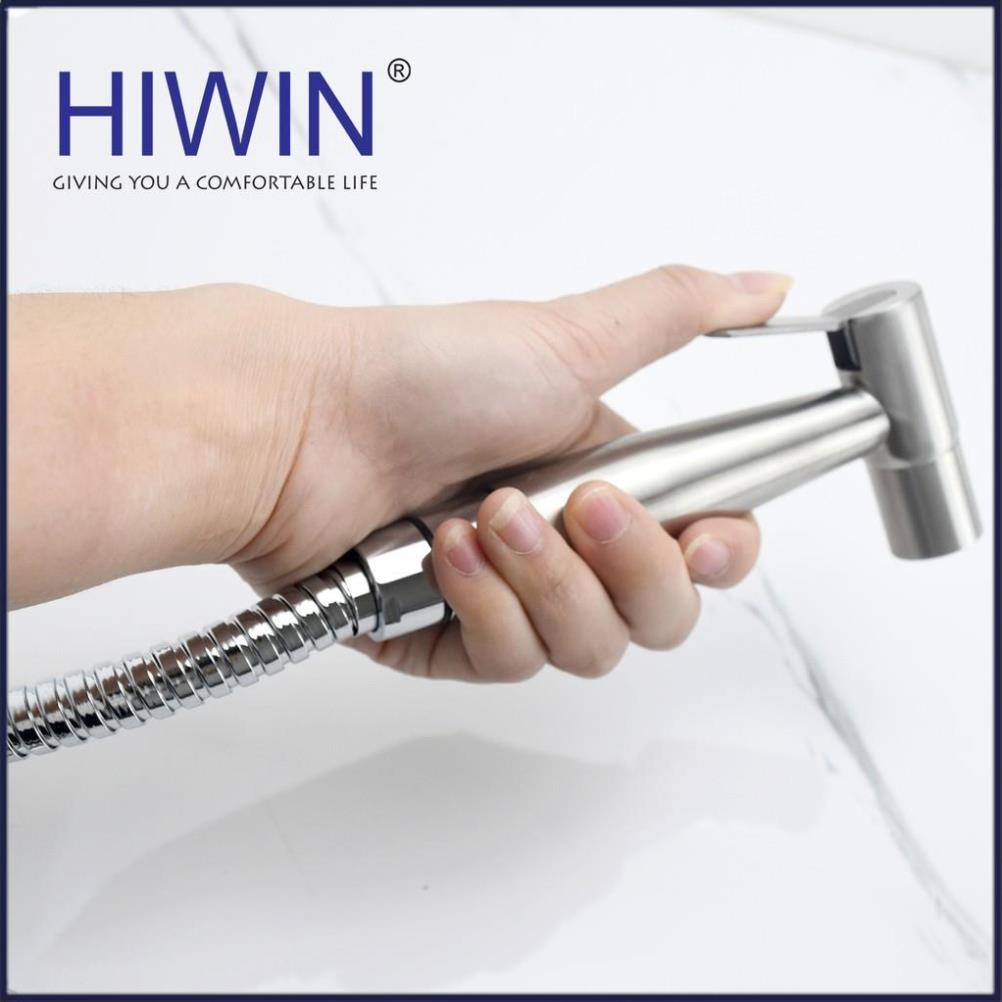 Bộ vòi xịt vệ sinh đa năng chất liệu inox 304 mặt xước mờ HIWIN PJF-2016