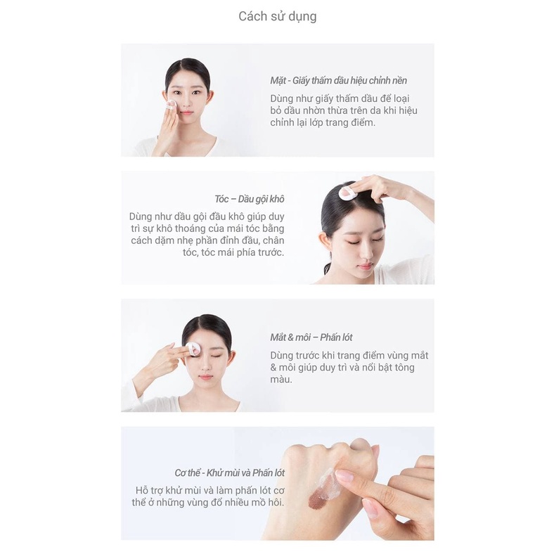 Phấn phủ kiềm dầu dạng bột No Sebum Mineral Powder Rorec  WINK