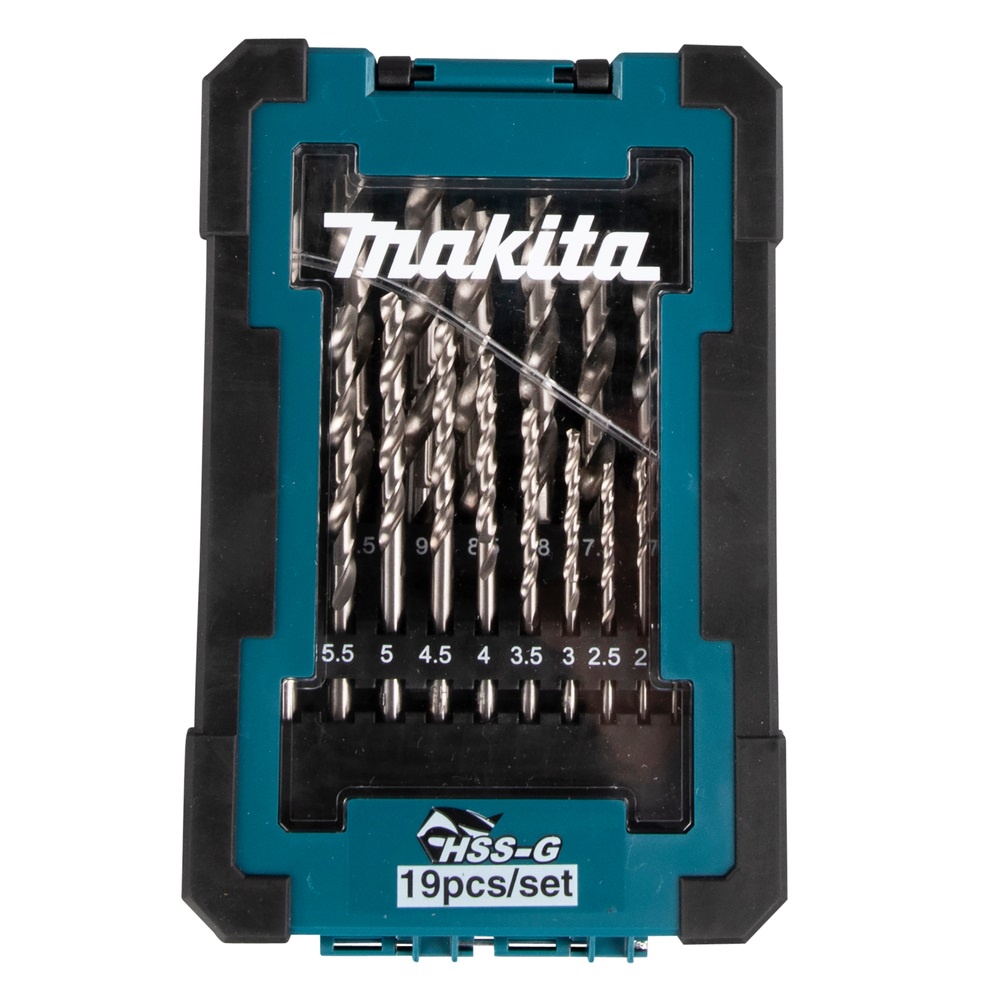 Bộ mũi khoan kim loại HSS-G 19 chi tiết Makita D-67549