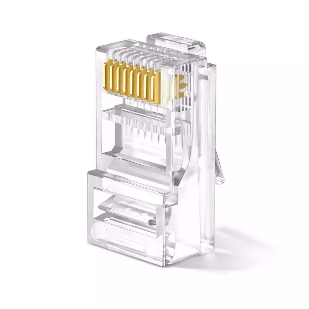 Hạt Mạng RJ145 - Đầu bấm mạng xuyên thấu 100PCS RJ45, Bấm lại đầu cáp Ethernet CAT6E