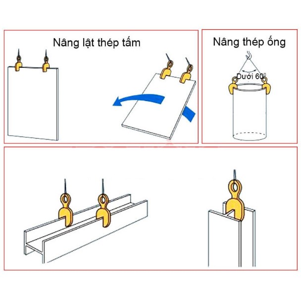KẸP TÔN ĐỨNG 3 TẤN