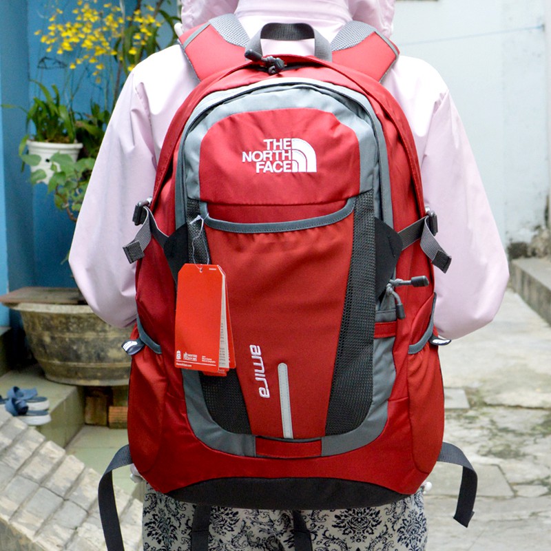 Balo Laptop The North Face Amira Màu Đỏ Phối xám