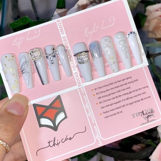 [ Nails Box] Móng úp tone trắng sang chảnh
