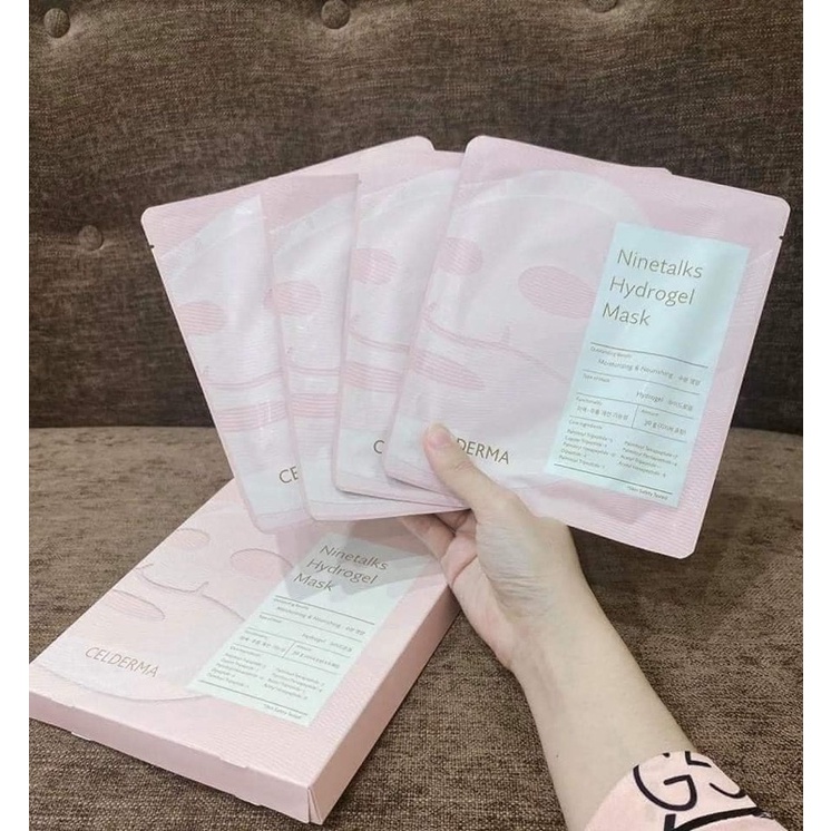 Mặt Nạ Thạch Cấp Ẩm Tối Ưu CELDERMA Ninetalks Hydrogel Mask