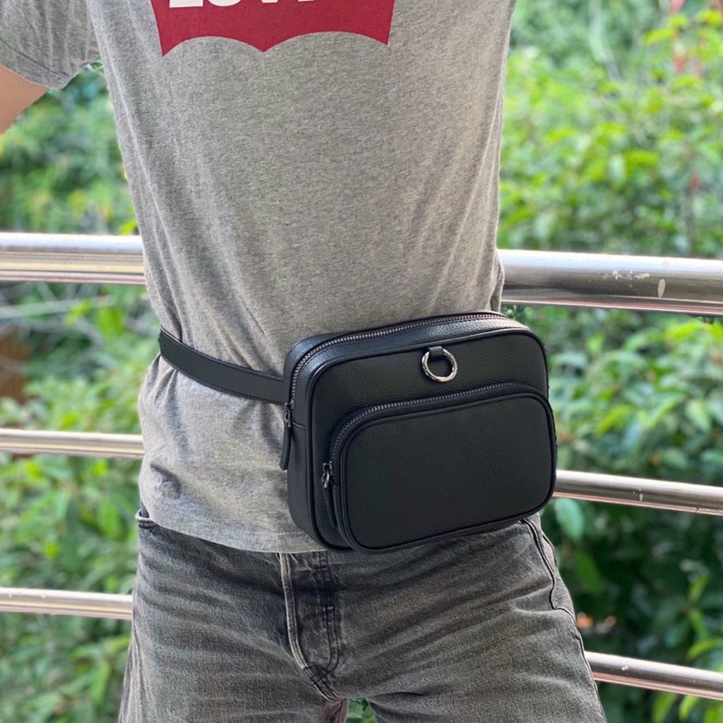 Túi đeo chéo + đeo bụng nam size 20 cm đủ màu