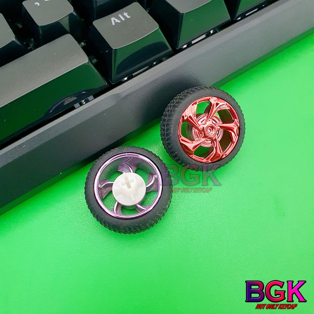 Keycap lẻ hình Bánh Xe Spinner cực đẹp có thể quay được và xuyên led ( keycap Artisan )