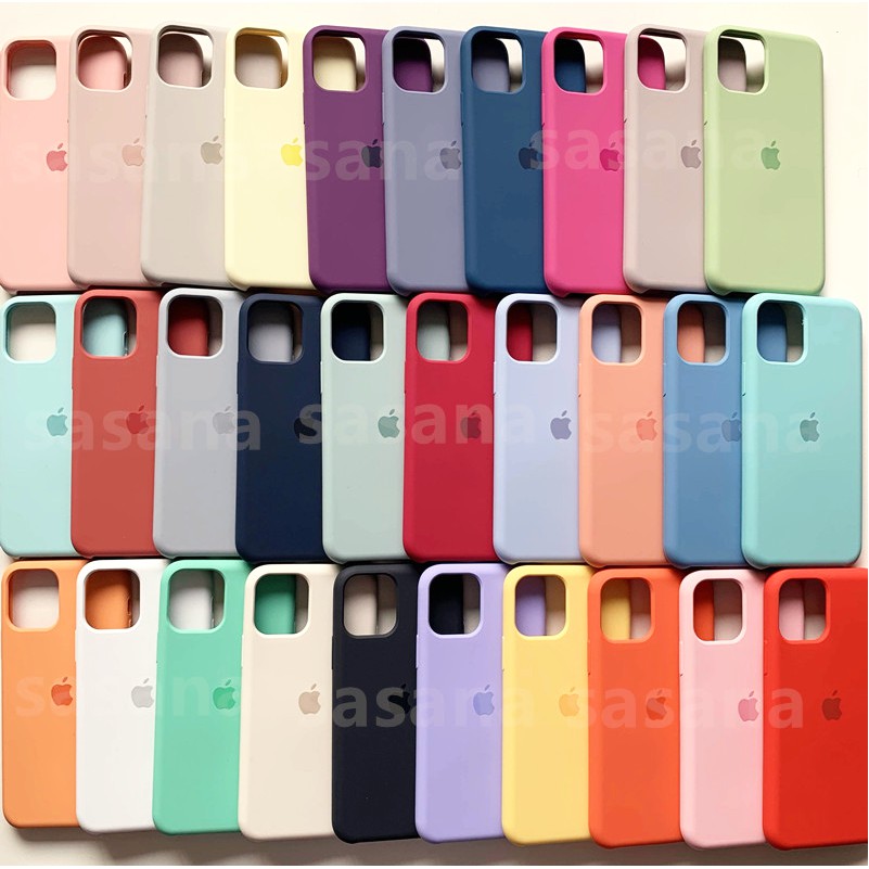 Ốp điện thoại silicon màu trơn cho iPhone 12 12 PRO MAX /12MINI /11 Pro Max X XS Max XR 7 8 6s 6P 7P 8P