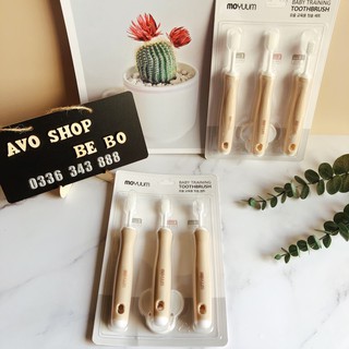 Bộ bàn chải đánh răng 3 giai đoạn Moyuum Hàn quốc cho bé