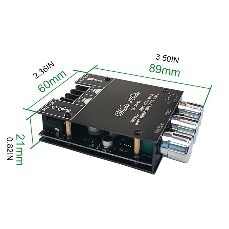 Bảng Mạch Khuếch Đại Công Suất Kỹ Thuật Số ZK-502MT TPA3116D2 2x50W