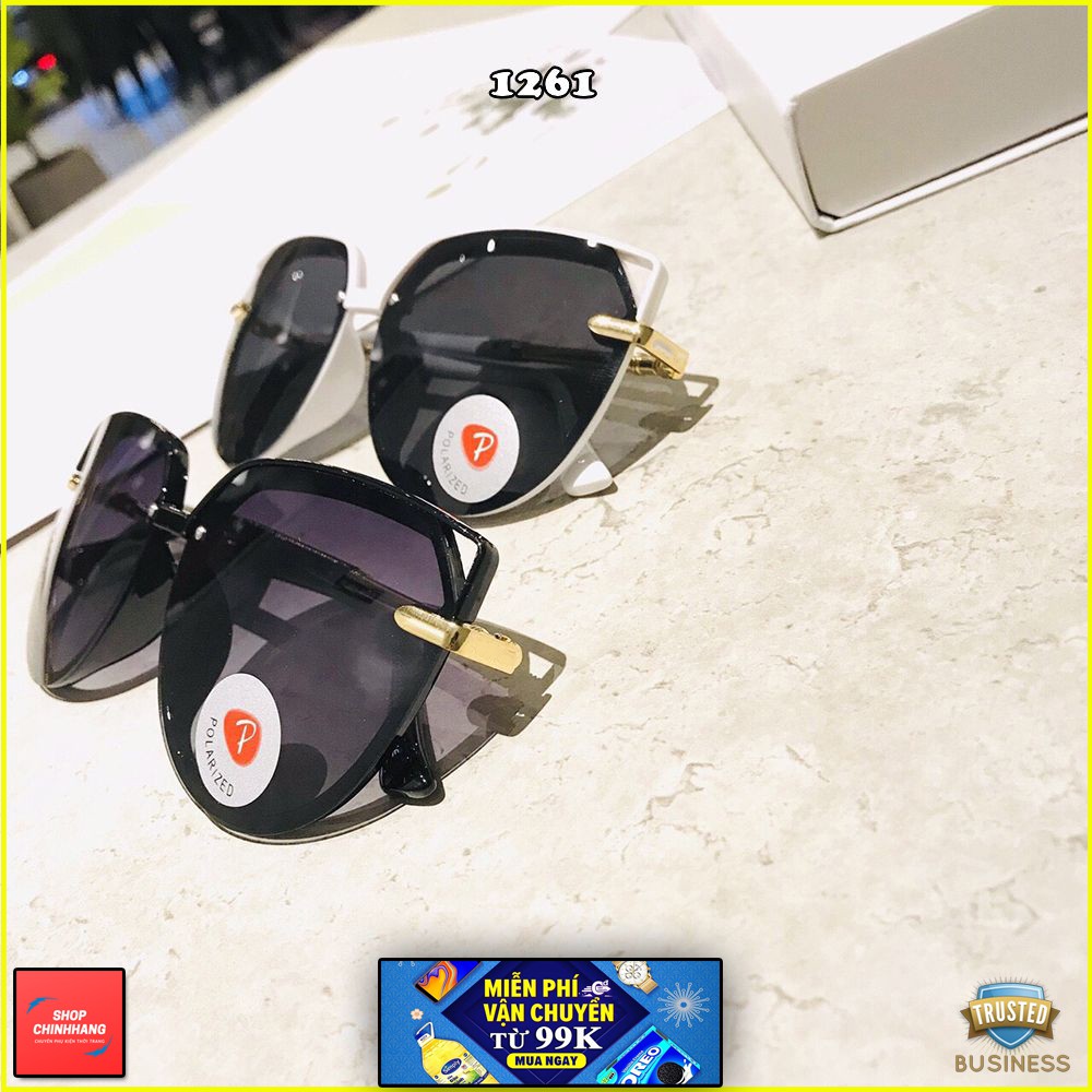 KÍNH MÁT NỮ TRÒNG POLARIZED GỌNG MẠ VÀNG SÀNH ĐIỆU SH1261