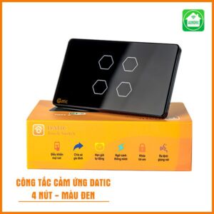 Công tắc cảm ứng thông minh Datic 4 nút - Việt nam sản xuất hoàn toàn