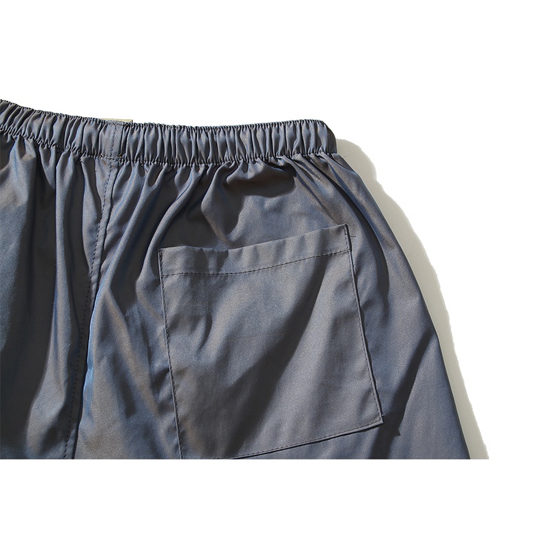 Quần Short Dây Rút Vải Nilon Mỏng Màu Sáng Phong Cách Đường Phố Trẻ Trung