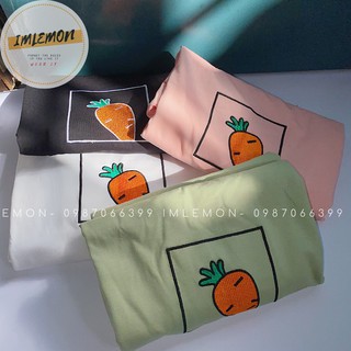 Áo Thun 4D Thêu họa tiết CỦ CÀ RỐT