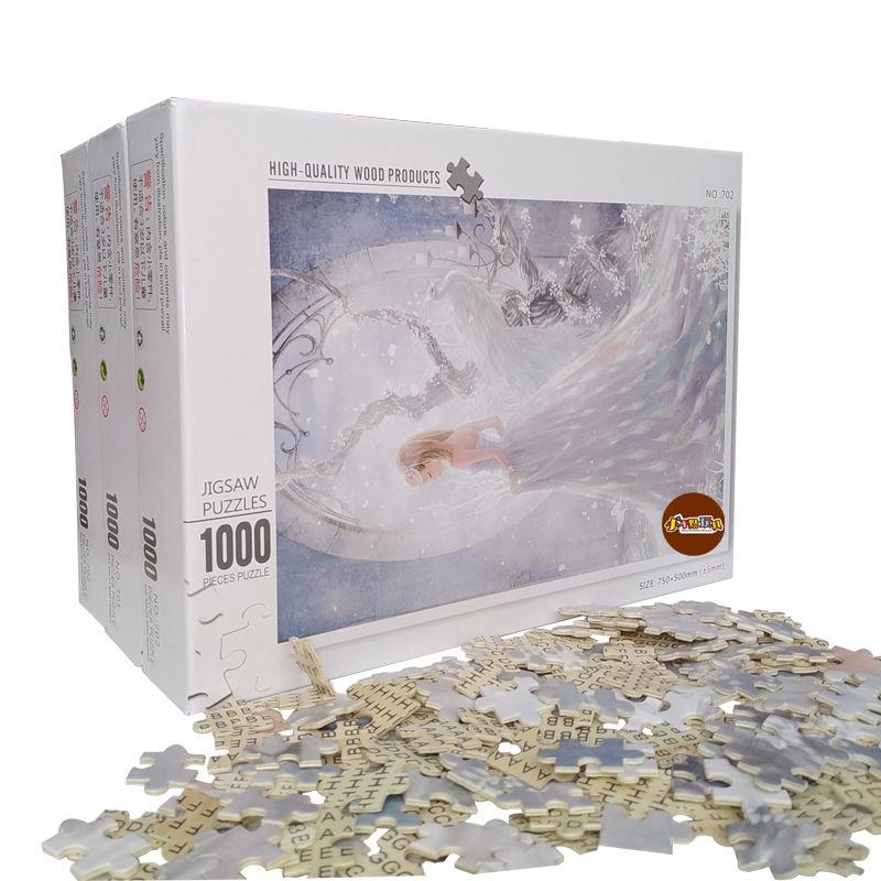 Bộ Đồ Chơi Xếp Hình 1000 Miếng Bằng Gỗ Phát Sáng Độc Đáo