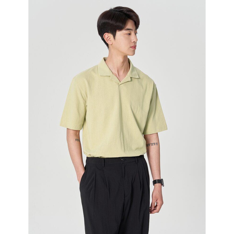 Áó Polo 100% cotton Jacquard 8 seconds xuất Hàn