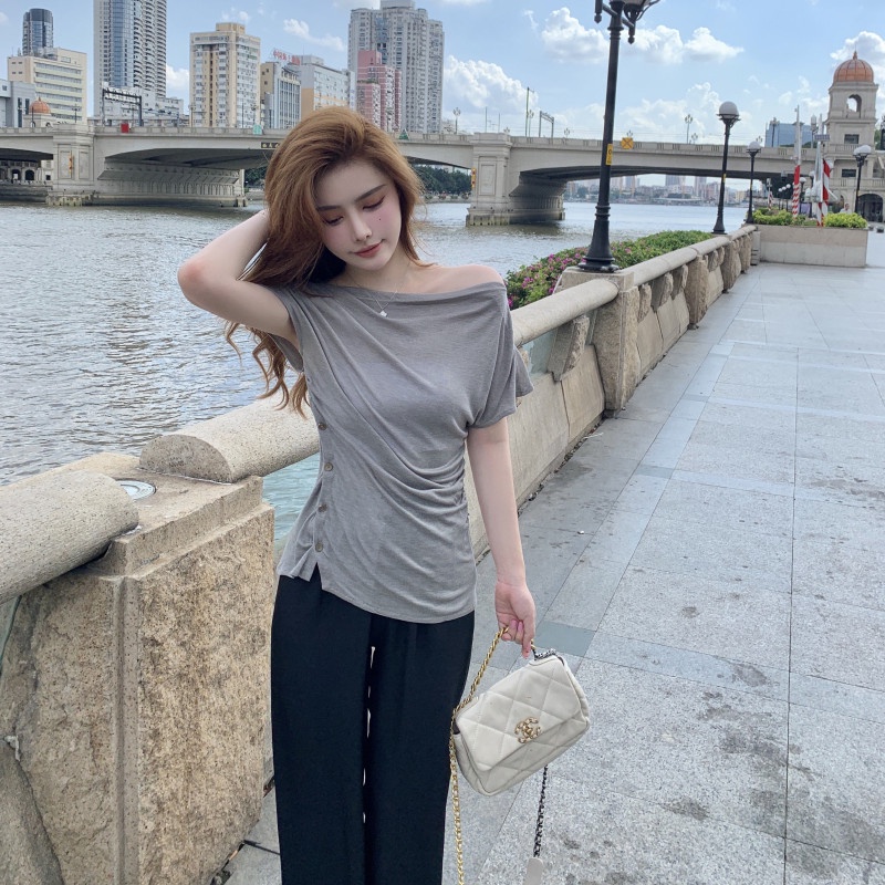 Áo Thun Nữ Lệch Vai Gợi Cảm Thời Trang Mùa Hè | BigBuy360 - bigbuy360.vn