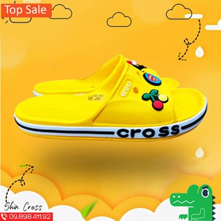 [Mã FASHIONT4WA2 giảm 10K đơn 50K] dép lê cross💖FREESHIP💖dép lê cross vàng nhạt DEPCROSSLE