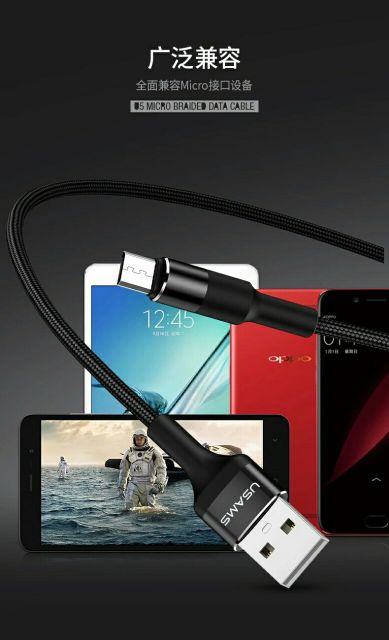 Cáp sạc dây dù chính hãng cho iPhone, Samsung, Oppo...