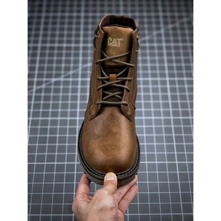 giày cao cổ nam Cat làm từ da bò nhập khẩu thích hợp mang mùa xuân,thu,đông