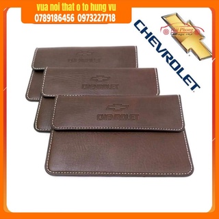 Ví đựng giấy tờ xe in logo hãng Chevrolet cao cấp