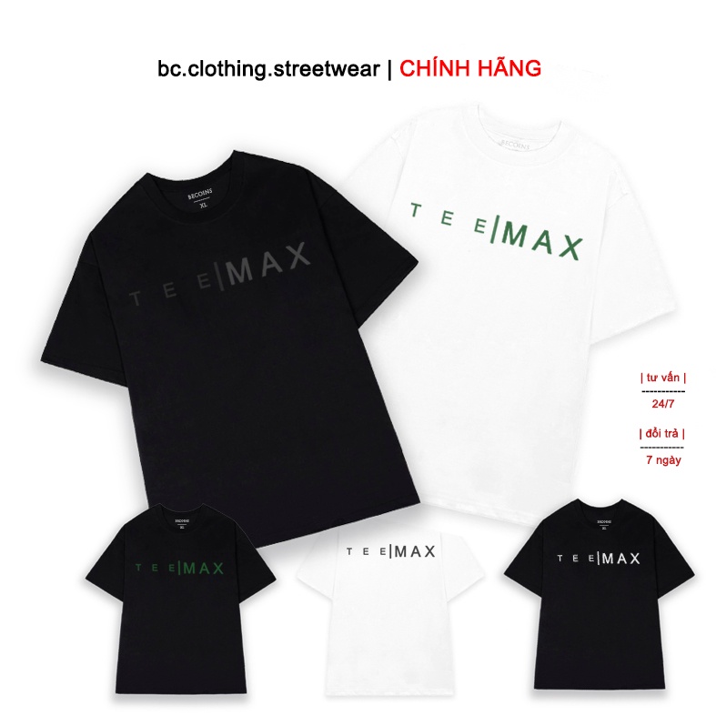 Áo thun unisex, tshirt tay lỡ form rộng, áo cotton dày đẹp form chuẩn TEEMAX