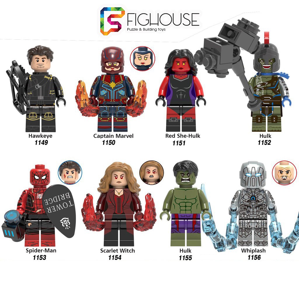 Xếp Hình Minifigures Các Nhân Vật Siêu Anh Hùng Marvel - Đồ Chơi Lắp Ráp non-lego X0244 [C20]